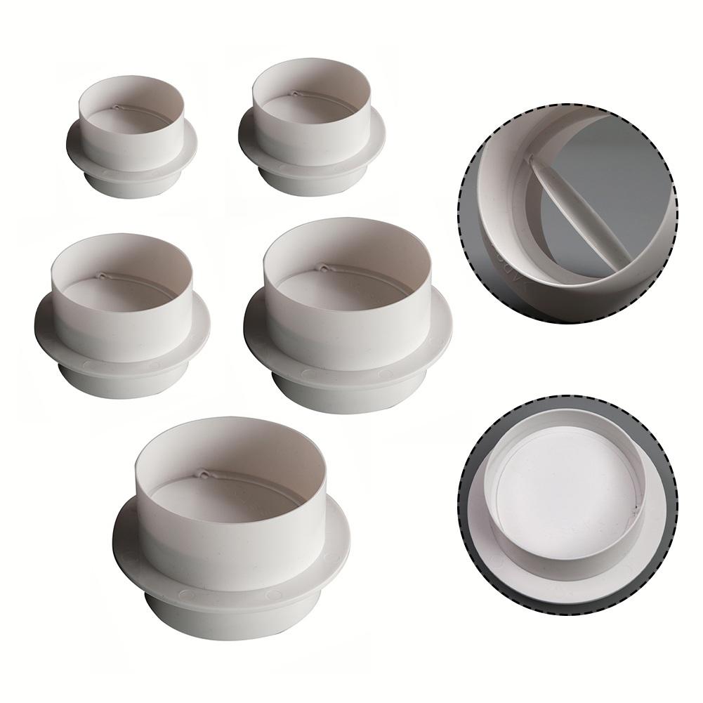 Ventilation Pipe Round Check Valve Air Duct Control Exhaust Fan Pipe Accessories Pipeline Check Valve Hose Anti-Odor Valve