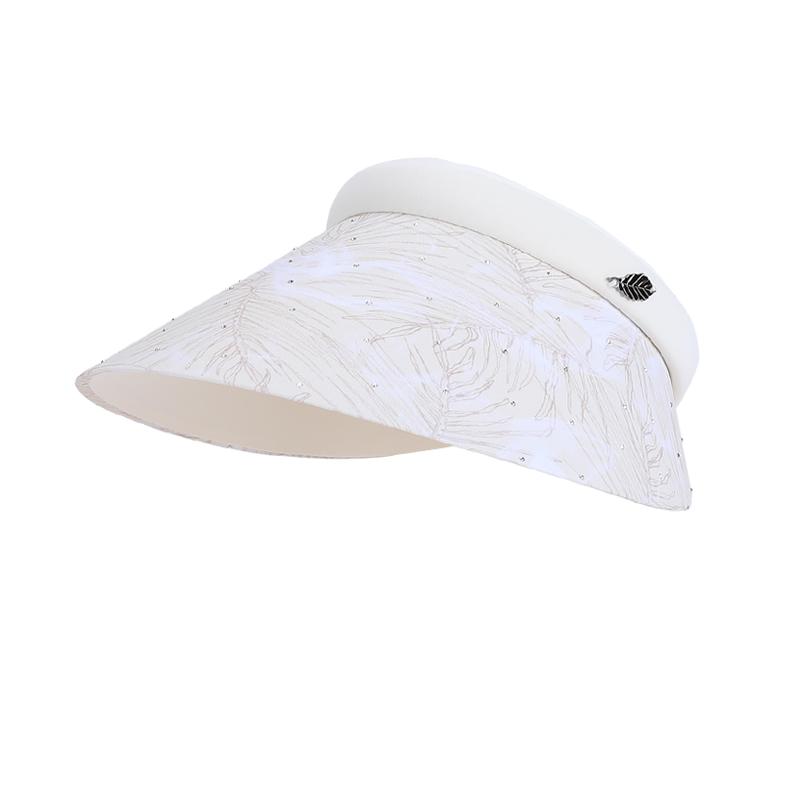 Summer Outdoor Sun Hat, Women's Shiny Diamond Large Brim, Empty Top Hat, Versatile, Small Face, Sun Protection Hat