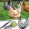 Chicken Feeder Poultry Bird Chicken Drinker Cup Poultry Hanging Feeding Net Bag Chicken String Bag Vegetable Fruits Feed