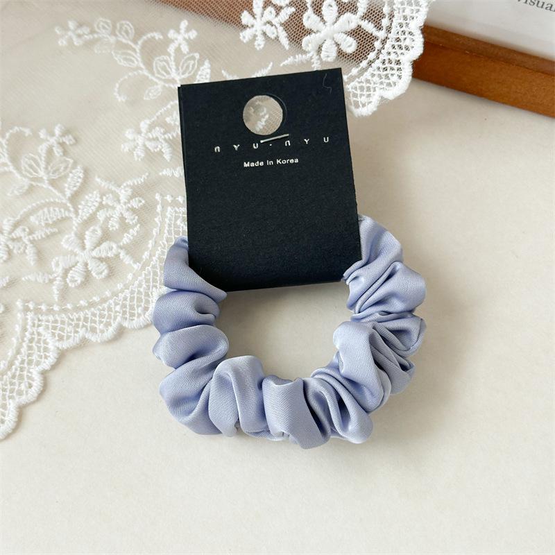 Wszechstronna satynowa gumka do włosów w stylu francuskim: Damska gumka do wysokiego kucyka, styl koreański