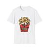 Creepy French Fry Skull T-Shirt and Kids Tshirt | Horror Cartoon Fries, Grunge Snack Art