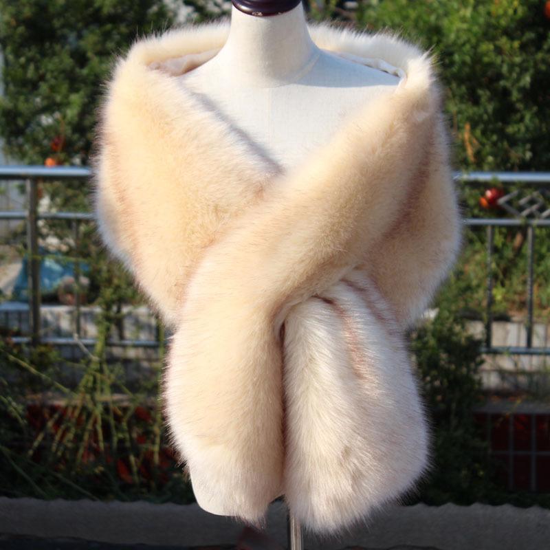 Winter Neue Große Schal Imitation Pelz Hochzeit Abendkleid Imitation Waschbär Fuchs Pelz Schal scarve scarve Tide Weibliche