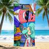 1Pc Vegas Adventure Friends Beach Towel Quick Dry Multiuse For Beach Pool Gym Yoga Home Travel Christmas Halloween Xmas Gift S1983
