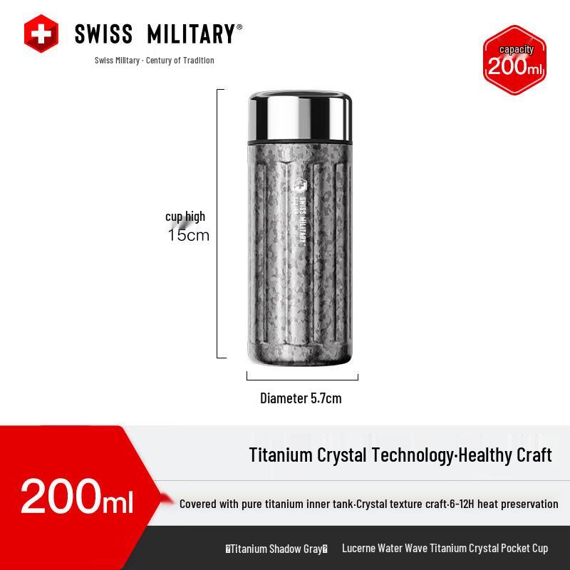 SWISS MILITARY Люцерна 220 мл Карманная бутылка для воды