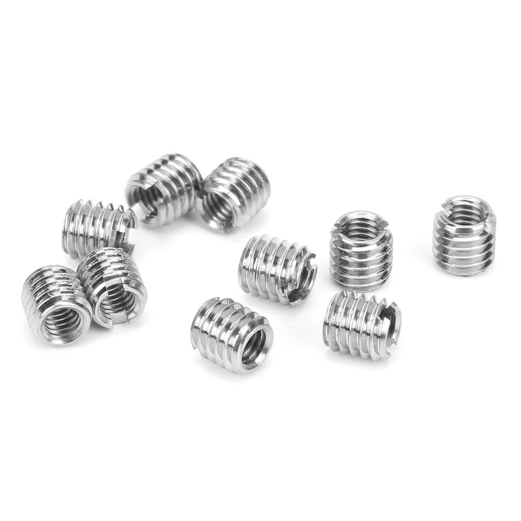 10Pcs Thread Inserts Male Female Reducing Nut Stainless Steel Repair Tool Fastener Hardware