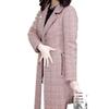 Women's Plaid Wool Over-the-Knee Coat - 2024 Autumn/Winter Slim, Stylish & Age-Reducing Mid-Length Design