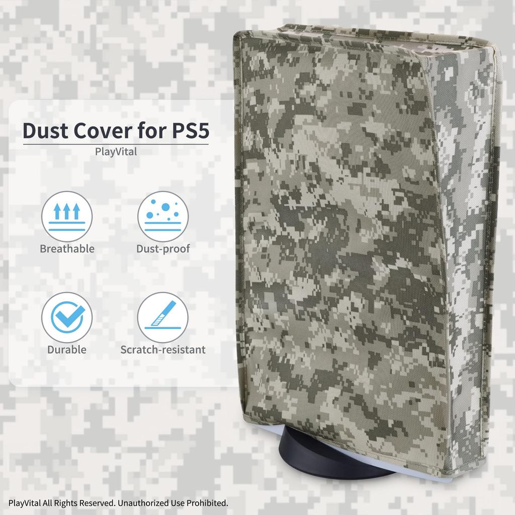 PlayVital Nylon Dust Cover Can Be Applied To Soft and Clean Dust Cover Can Be Applied To PlayStation 5 The Waterproof Cover Is Compatible with the