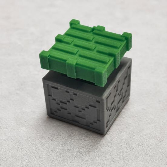 Baizihuahu Pixel Block Model, 3D Printed One-Piece Decompression Toy, Mechanical Pressing Structure Crisp Rebound Stress Relief