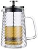 Glass Coffee Tea Maker 1000ml French Press Silver KLAUSBERG KB-7764