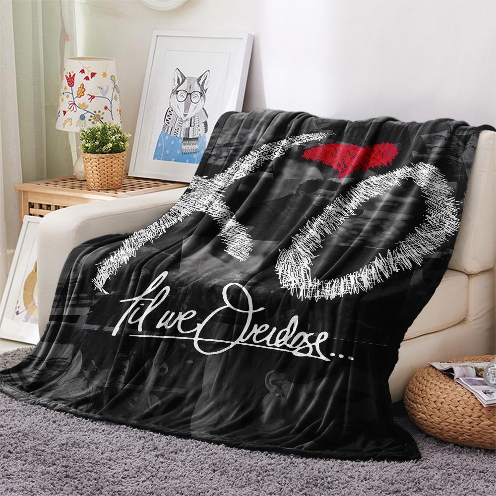 1 Pezzo Coperta in Flanella con Stampa The Weeknd, Alta Qualità Confortevole per Tutte le Stagioni, Arredamento per la Casa, Calore e Comfort, Perfetta per Regali