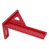 Set Riglă Triunghiulară pentru Prelucrarea Lemnului Aliaj de Aluminiu Multifuncțional Compact Pătrat de Tâmplar Prelucrarea Lemnului