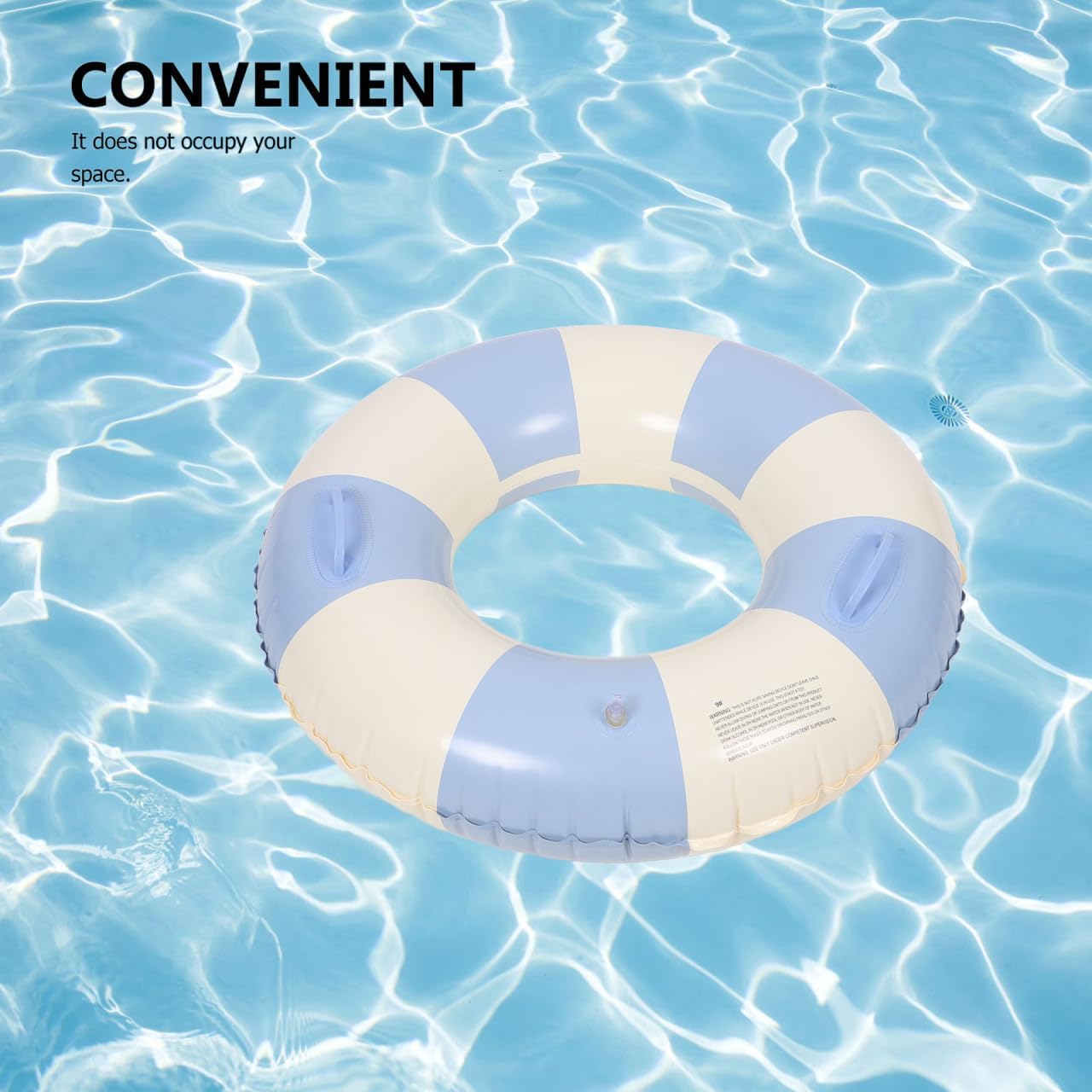 Garneck Inflatable Swimming Ring 32.3   Retro Striped Swim Floating Ring Inflatable Pool Floats with Handsle Adults PVC Rings for Summer Pool