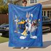 1pc Cartoon charactersOutdoor Flannel Blanket Soft Plush Decor for Picnics, camping,Bedroom, Playroom, or Lunch Breakn1145A
