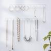 Necklace Holder, Acrylic Hanger, Wall Mont Organizer, Jewelry Hooks for Necklaces, Bracelets, Chains