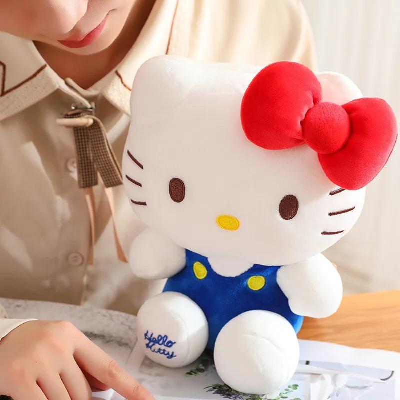 @@@6 style 23-35CM Anime Hello Kitty Stuffed Toys Plushier Soft Pillow Birthday Gifts For Girls Kawaii Hello Kitty Plush Dolls