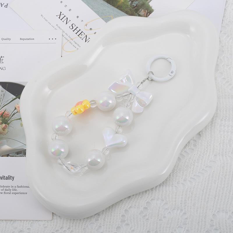 Buntes Blume Perlen Handy und Tasche Schlüsselanhänger Lanyard