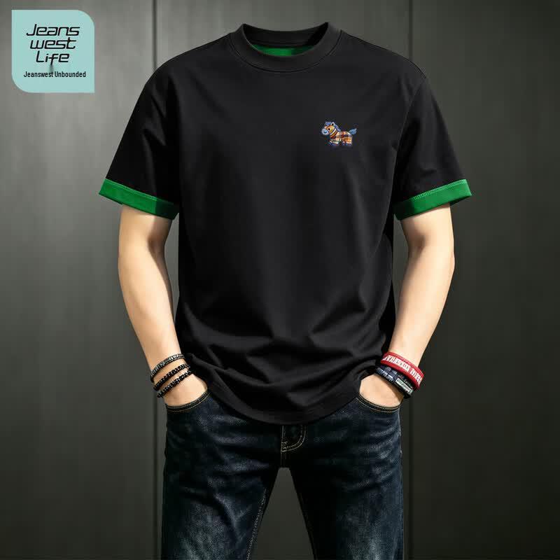 Jeanswest Men s Loose Fit Breathable Short Sleeve T-Shirt L
