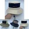 Summer Nylon Fisher Hat With Wide Brim And Sun Protection For Outdoor Activities