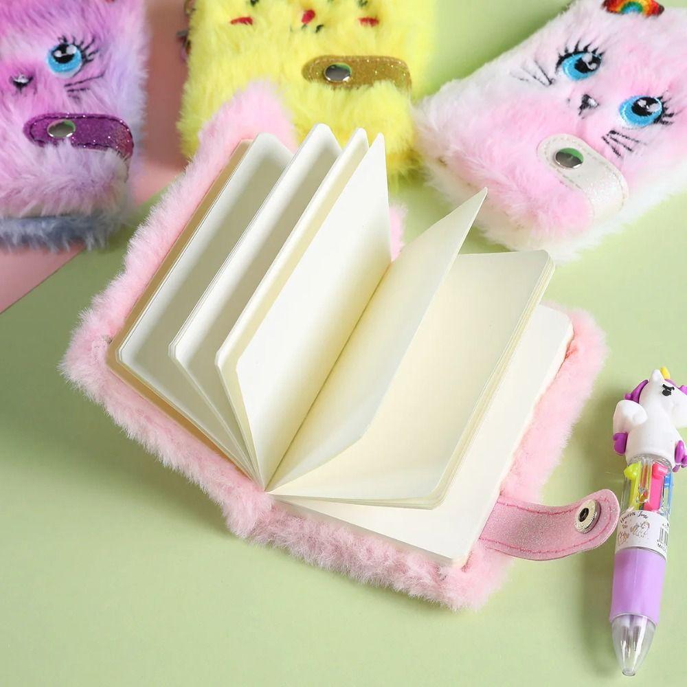 Katzen Gesichts Mini Notizbücher Kawaii Schlüsselanhänger Notizblock Skizzenbuch Mädchen Winziges Skizzenbuch Tägliche Notizen
