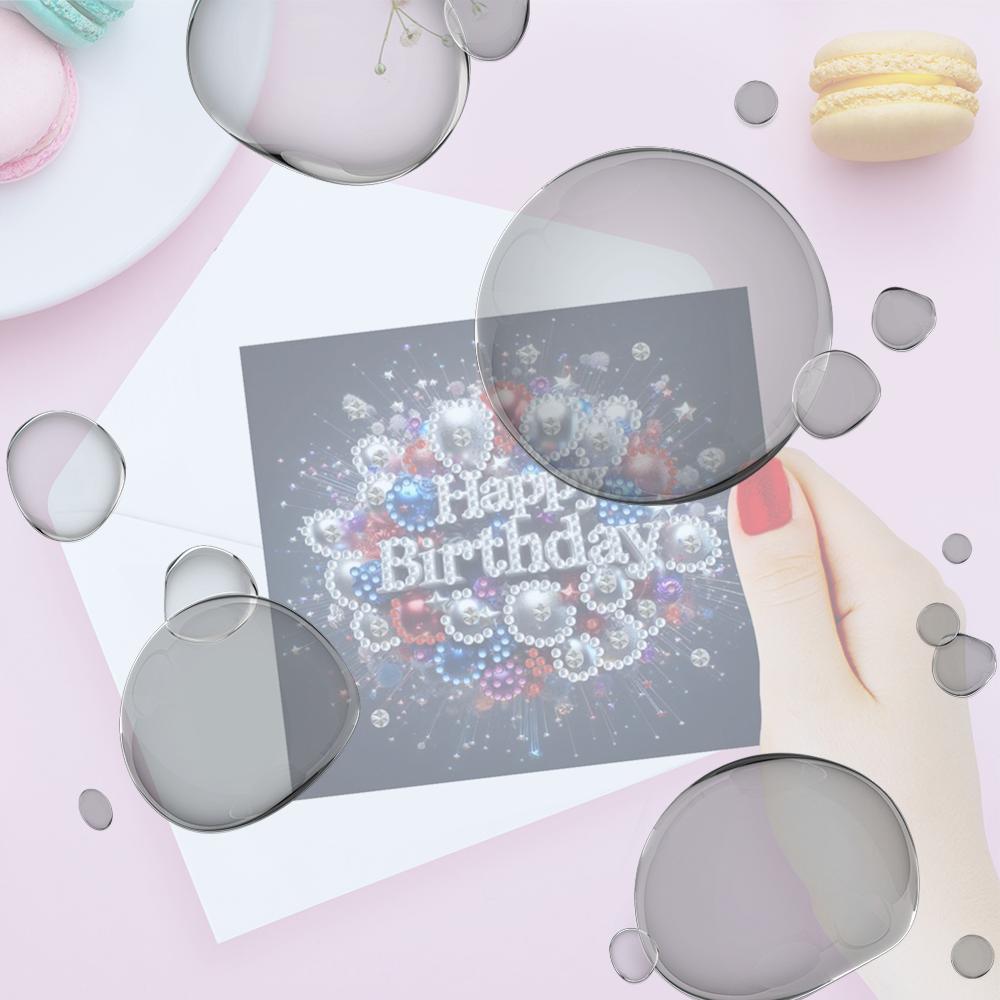 

10PCS DIY Diamond Painting Greeting Card Set Birthday Theme Diamond Art Handmade Cards Creative Birthday & Thanksgiving Card Kit China Mainland