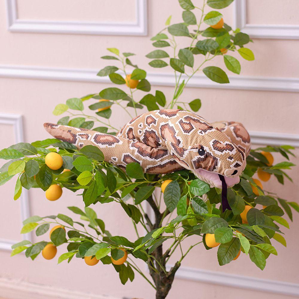 Tricky Prank Python Snake Kids Gift Hand Puppet Snake Toy Animal Plush Doll Snake Stuffed Toys