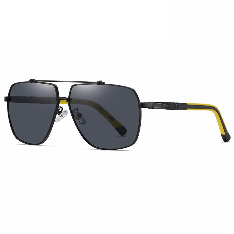 Pilot Polarized TR90 Frame Metal Sunglasses Square Double Bridge Men Women Driving Sun Glasses Luxury Cycling UV400 Eyewear