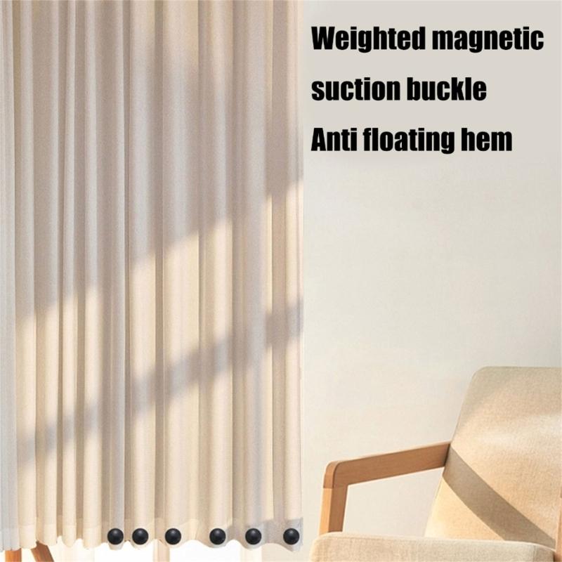 10 pezzi di fibbie magnetiche antivento per tenda da doccia, pesi di ricambio, clip magnetiche per tovaglia, evitano che il vento le sposti