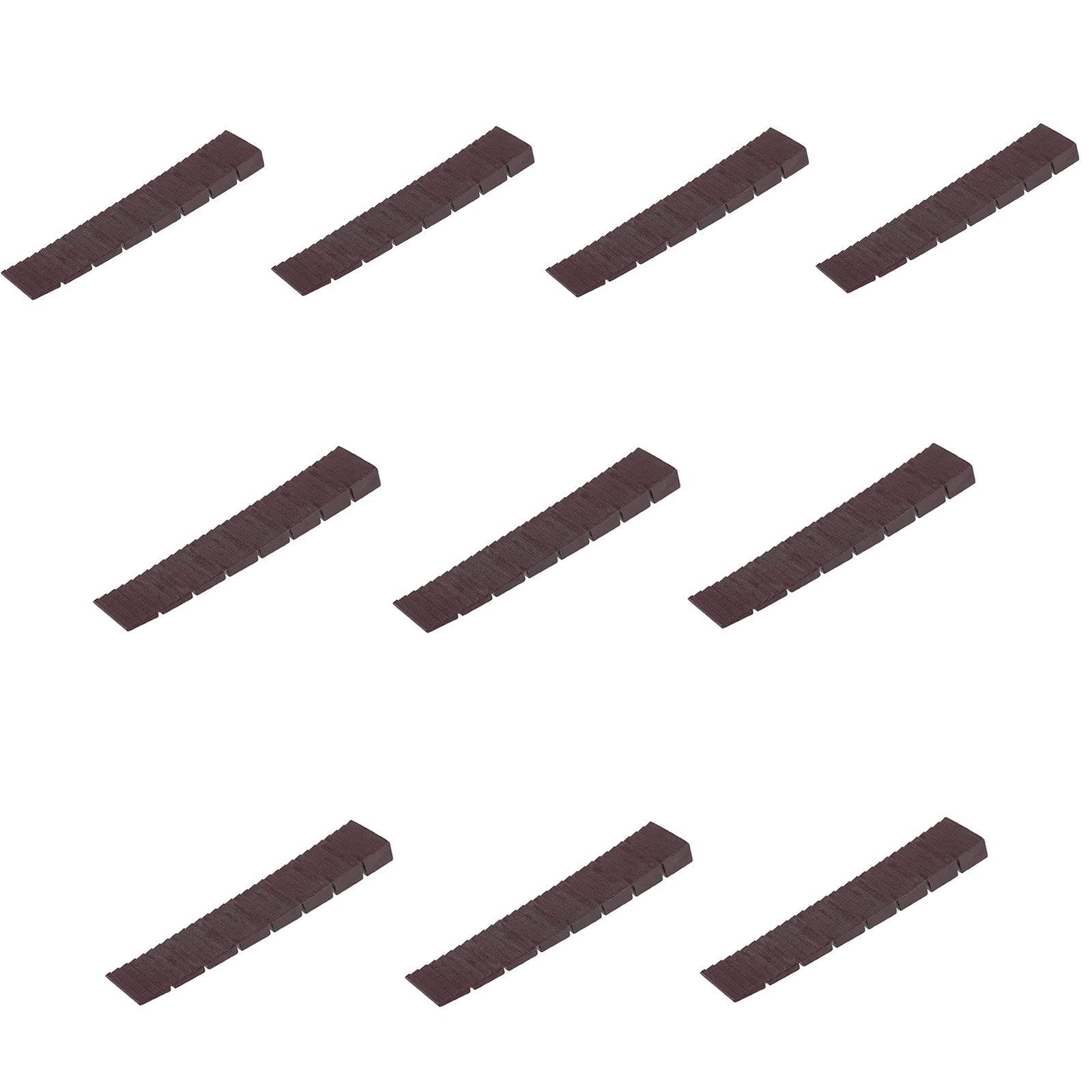 

10Pieces Multipurpose Furniture Levelers Plastic Shims for Home and Restaurant Use Stackabled and Flexible Designs коричневый