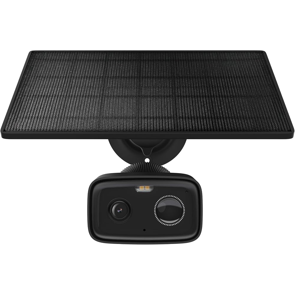 Tapo Outdoor Solar-Powered Security Camera, Wi-Fi Wireless, 1080p 2MP, Smart AI Detection, Full Color Night Vision, IP65 Waterproof & Dustproof, Two-W