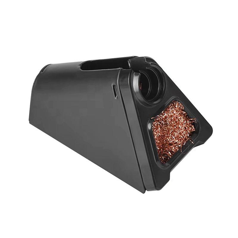

AEE4-Electric Soldering Iron Stand Holder With Welding Cleaning Copper Ball High Temperature Quality Safety чорний