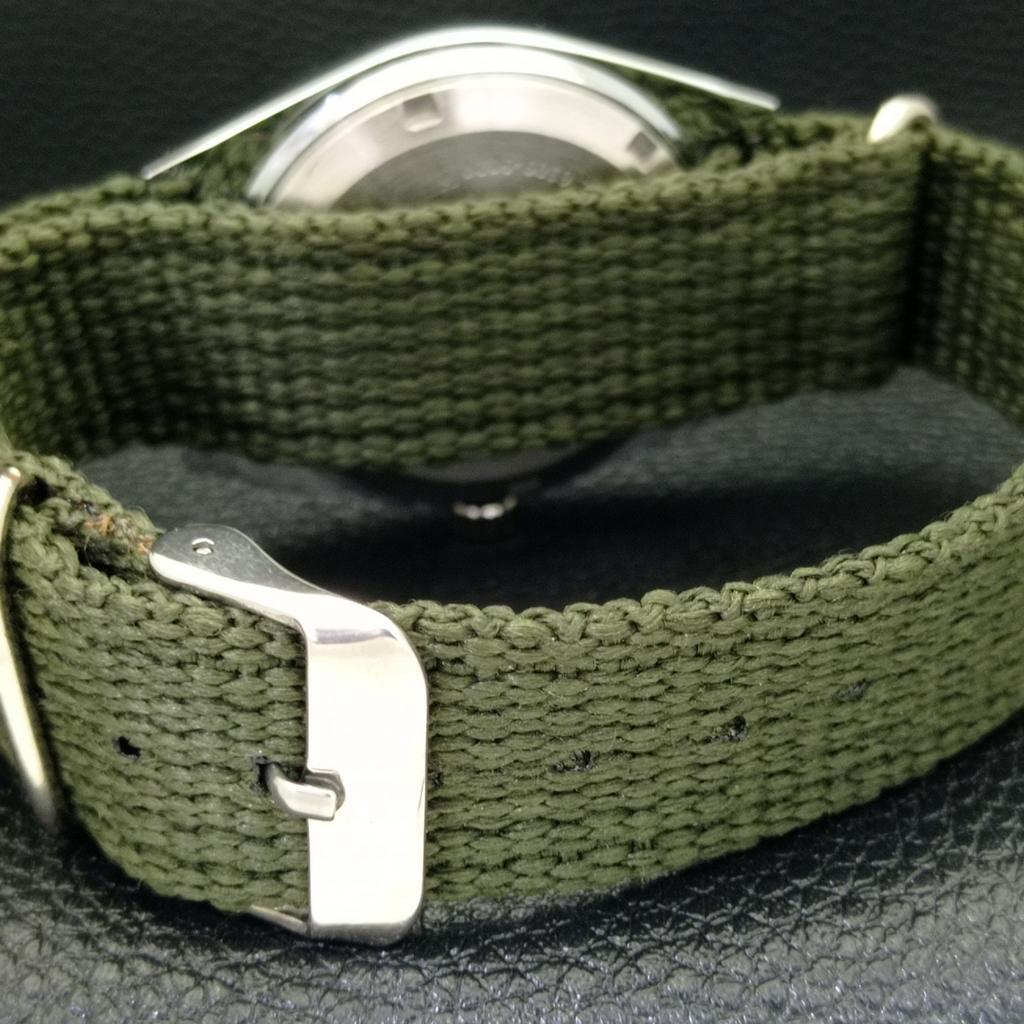 REFURBISHED SEIKO 5 AUTOMATIC MENS WATCH JAPAN MADE GREEN DIAL CUSTOM A440093-2 QV90-a440093