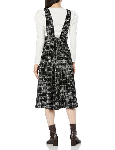 Laisse Passe Casual Dress with Tweed Jumper Skirt, Women's, Black