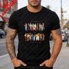 Patriotic TShirt with Liberty and Justice for All Equality Unity Graphic Tee Casual Cotton Short Sleeve Top for Men Women Tshirt