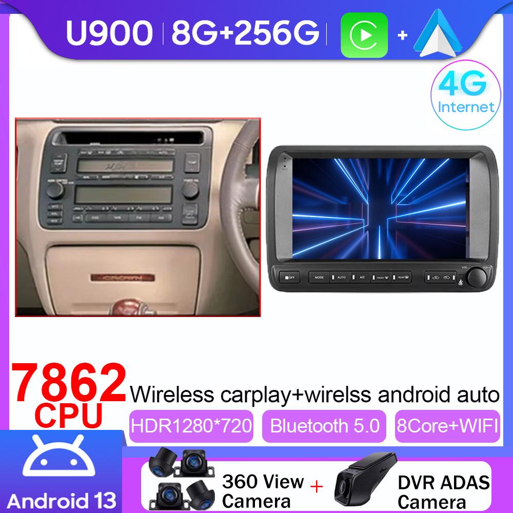 Android Car Radio Player For Toyota Crown Majesta 3 S170 1999 - 2004 Multimedia Head Unit Stereo GPS Carplay Android Auto 2din