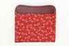 Inden Yushichi Uehara Genuine Leather with Card Coin Purse with Four Sides Model Number Red Background X White Dragonfly Genuine Made In Japan