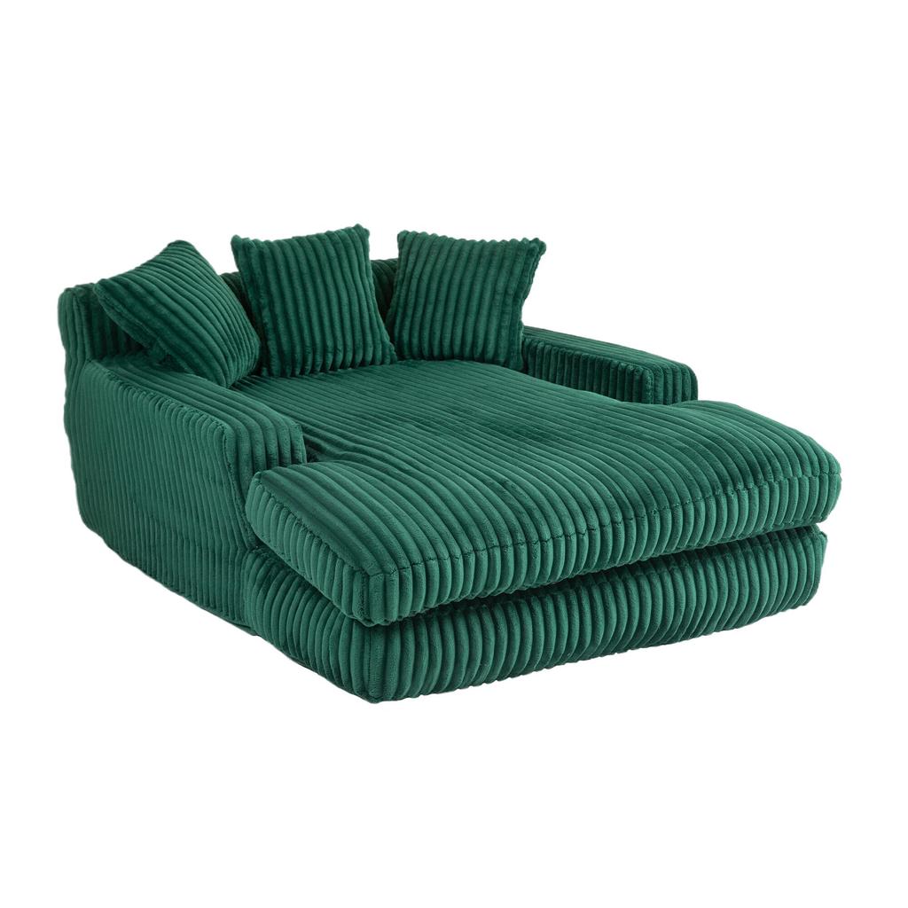 Modern Rope Sleeper Sofa Cloud Sofa, 3 Soft Pillows, Comfortable Single-seat Floor Sofa