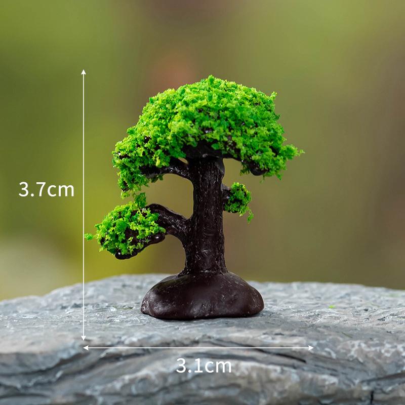 Domeček pro panenky Mini Simulovaný model zelených rostlin Diy Domeček pro panenky Domácí zahrada Venkovní výzdoba
