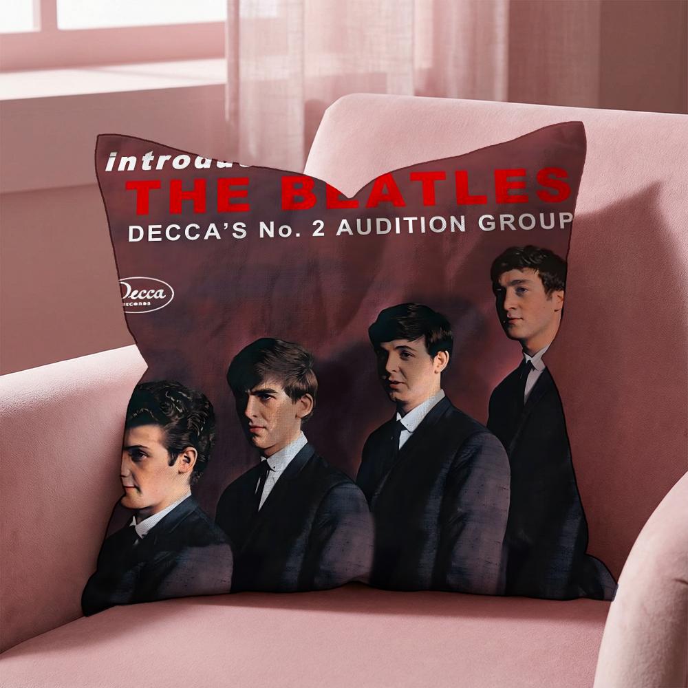 The Band T-The B-Beatles Cushion Cover Multi-Scene Pillow Cover for Home & Car - Reversible, Soft & Durable for Daily Use