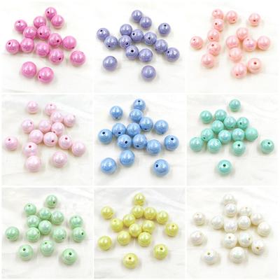 10 Stück 14 mm Mode Acryl AB Magic Color Runde lose Perlen DIY Armband Ohrring Zubehör