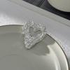 Salircon 4 Styles Trendy Exquisite Hollow Love Heart Suit Brooch Women Elegant Irregular Metal Flower Swan Pin Jewelry Accessory