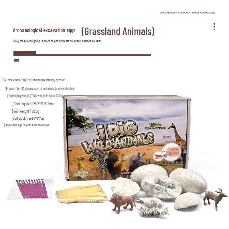 Neues Tierausgrabungs-Entdeckungsset: Ozean- & Grasland-Insektenerkundungsspielzeug für Kinder