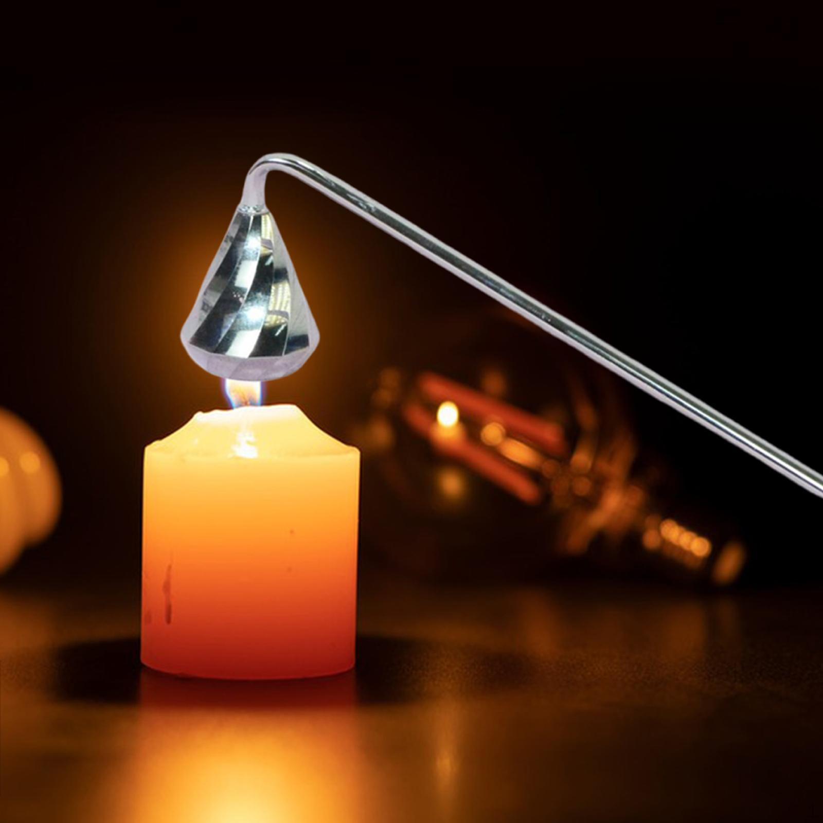 

Триммер для фитиля свечи в форме колокольчика длиной 9 дюймов, многофункциональный аксессуар с ручкой Silvery