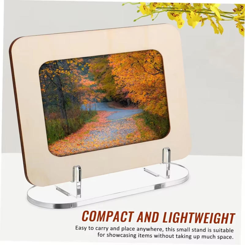 10-50PCS Acrylic Clear Stand Acrylic Easel Display Stand Multi-Functional Holder for Plate Card Commemorative Coin Collectibles Home Office Decoration