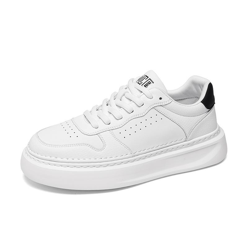 Four Seasons Thick-soled Comfortable Little White Shoes, Light and Versatile Little White Shoes for Daily Work Commuting, Men's Simple Wind Shoes