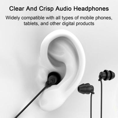 Wired Headphones Noise-Canceling with Mic Enhanced Sound In-ear 3.5mm/Type-C Universal Earphones Sports Sleep Supplies