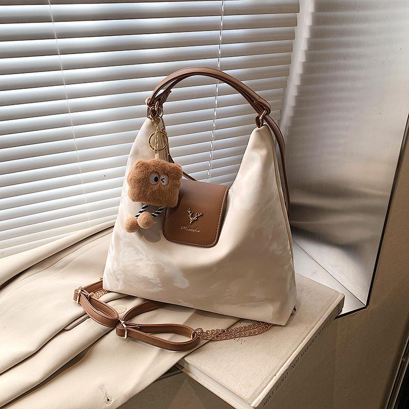 

Повседневная сумка большой вместимости женская новая осенне-зимняя для поездок на работу двухплечевая сумка-рюкзак многоцелевая одноплечевая сумка-тоут