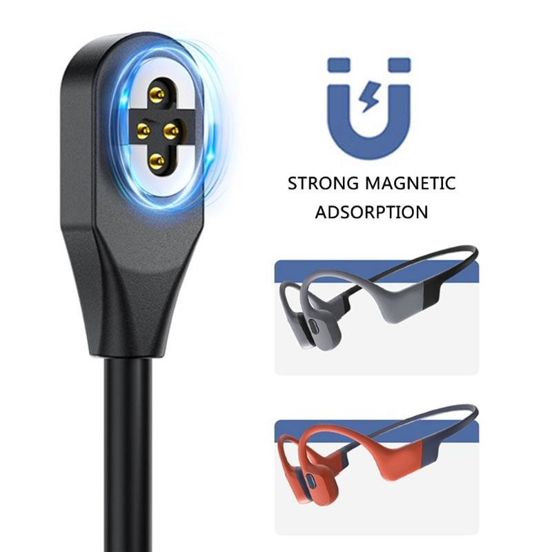 Charging Adapters Replacement USB Charging Cord Earphone Magnetic Charging Converters for SHOKZO penSwimPro S710