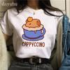 Clothes Girl Capybaras T Shirt Female Casual Top Clothes Funny Capybara Tshirt Women T-Shirt Capibara Cartoons