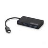 USB 3.0 Type-C Hub Splitter with 4 Ports and Power Interface