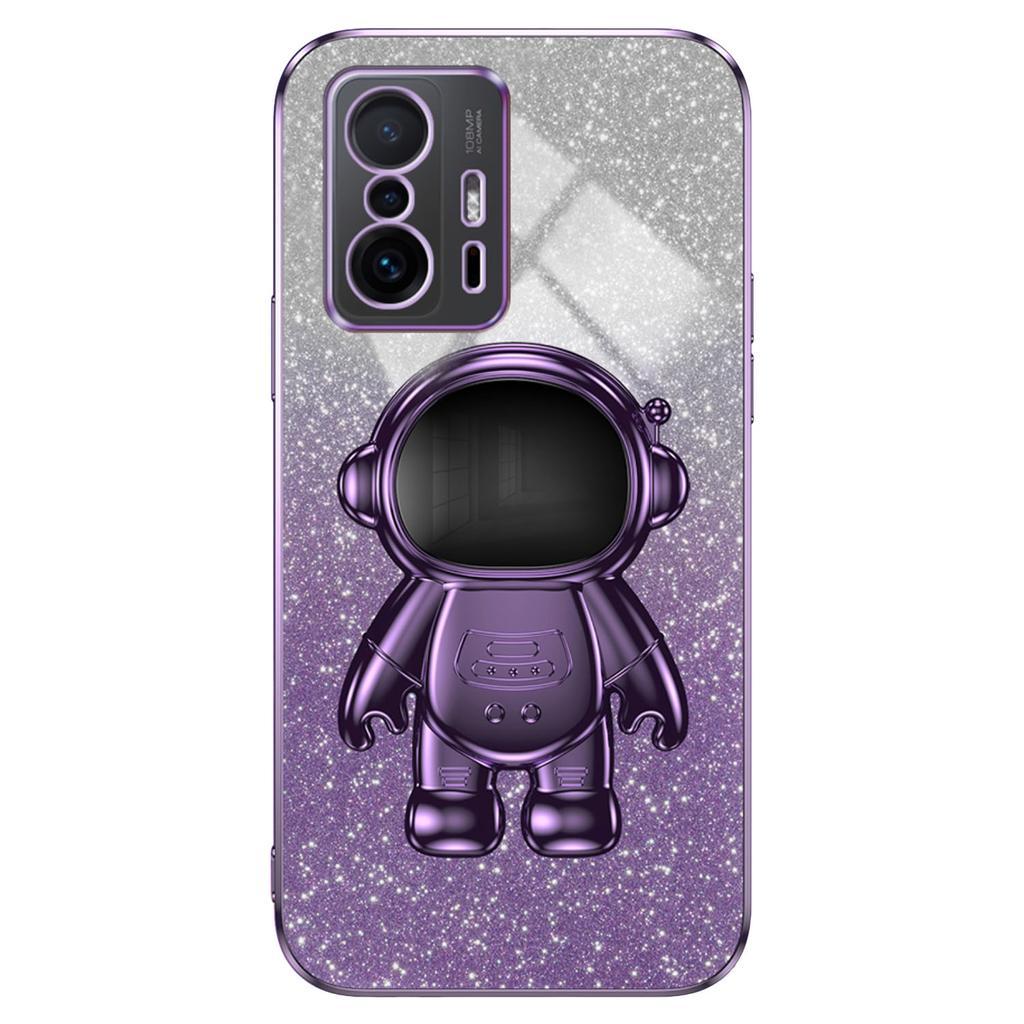 For Xiaomi 11T Pro 5G/11T 5G Case PC+TPU Phone Cover with Astronaut Kickstand